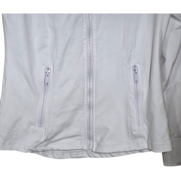 Lulemon Define Full Zip Jacket Luon White Reflective Logo On Back Size 8 - Picture 4 of 9